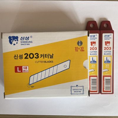 comprar 18mm Snap Off Blade Knife Sinseung L203 0,5mm Ângulo de 60 graus Fabricação em linha