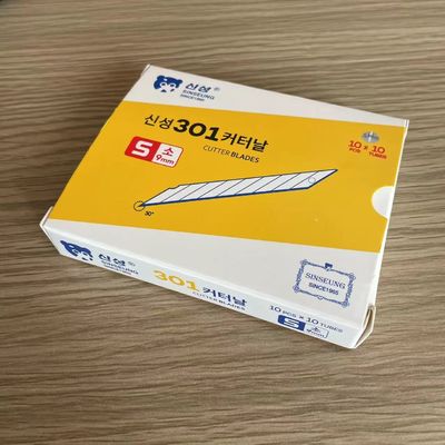 comprar Prata 9mm Snap Off Knife As lâminas de corte de aço Fabricação em linha