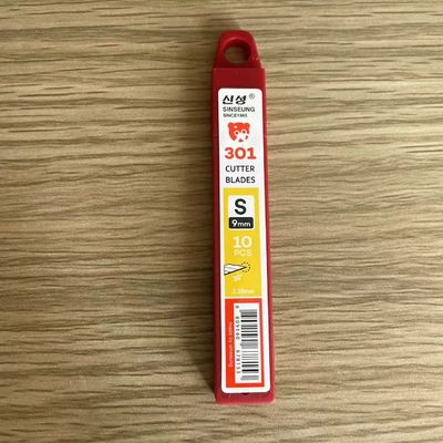 comprar 9mm de prata SK2 aço carbono 30 graus Snap Off lâmina com 9 segmentos Fabricação em linha