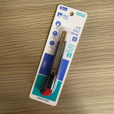 comprar Faca utilitária preta e vermelha com lâmina retrátil de aço SK2 de 86 mm Fabricação em linha