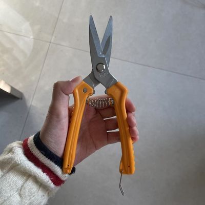 comprar Tesouras de punho laranja multifunção afiadas para várias tarefas de corte Fabricação em linha