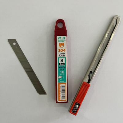 comprar Lâminas de corte prateadas de 9mm para cortes suaves e precisos em papel Fabricação em linha