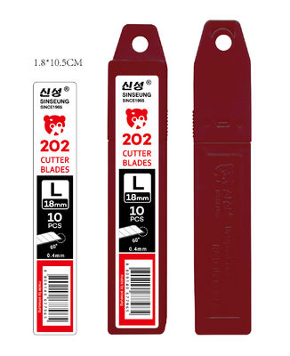 18mm Snap Off Knife Blades Corte de cartão Prata Large Blade Sinseung L202