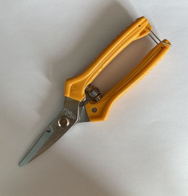 Tesoura de Precisão Ergonômica com Cabo Laranja Lâmina Dupla Uso Doméstico Profissional