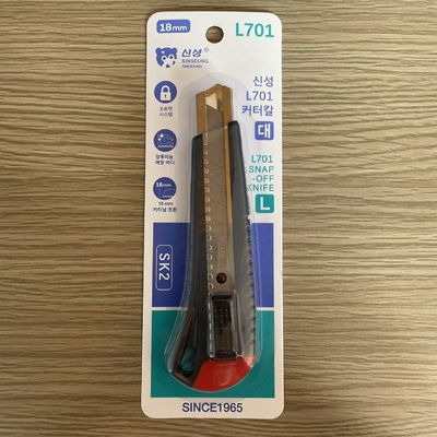 ABS Blade Blades 100 Pacote de faca de corte pesado Pequeno bloqueio de segurança pesado