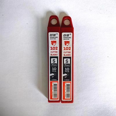 Cortador de Papel 9mm Lâmina de Segurança Retrátil para Cortes Precisos em Papel, Cartão e Plástico