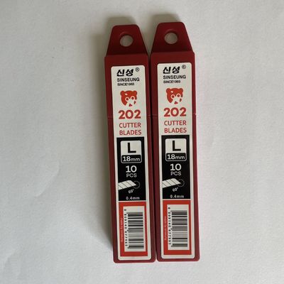 Lâminas de Faca de Corte de Precisão Sk2 18mm Aço Carbono 0.4mm de Espessura