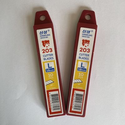 Lâmina de Estilete SK2 de Aço Carbono de 18 mm para Corte Preciso Profissional