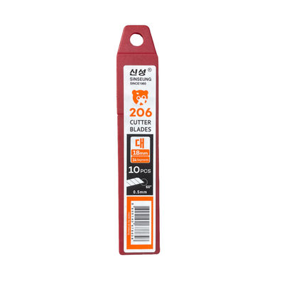 Prata 60° Bevel 18mm Facas de faca 0,5mm espessura 109mm comprimento 15 segmentos