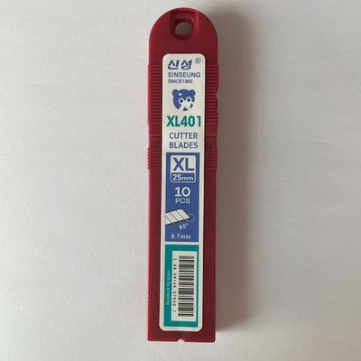 7 Segmentos Profissionais 25mm Lâmina de corte de prata de utilitário 126mm Para corte de vidro fino