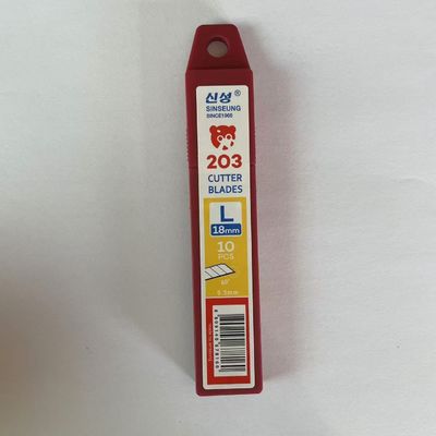 SK2 aço 8 segmento 0.5mm 18mm Snap Off lâmina de faca para corte pesado