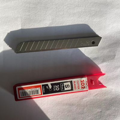 12 Segmentos 9mm Cutter Utility Knife Snap Blade Sk2 Aço de Alto Carbono Ângulo de 60 graus