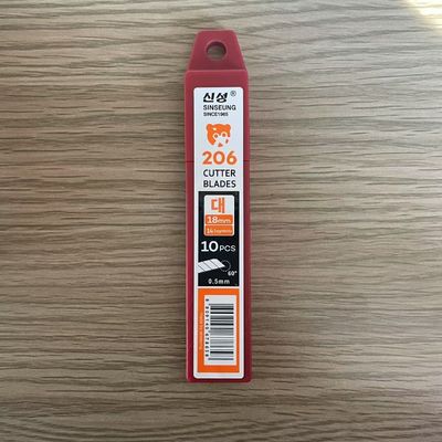 Prata 109mm Comprimento 15 Segmentos Lâminas de Faca de 18mm Para Desempenho Duradouro