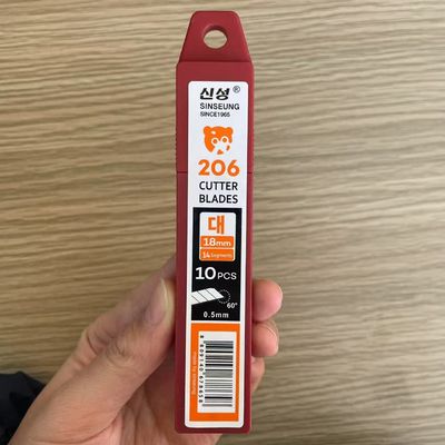 Larga durabilidade 18mm lâminas de faca 14 segmentos 0,5 mm espessura Construção durável