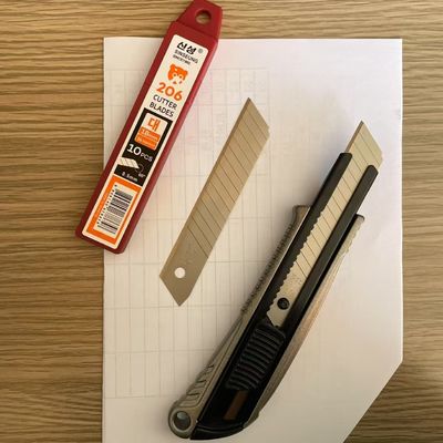 Aço de alto carbono Snap Off 18 mm lâminas para precisão versatilidade no corte