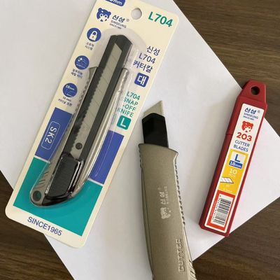 Anti-derrapagem 18mm Industrial Drywall Utility Knife Sheetrock Placa de gesso Ferramenta de corte