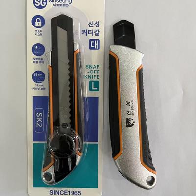 18mm Drywall Utility Knife Design ergonômico e proteção da lâmina incluída