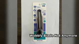 L705 botão giratório resistente 18mm cortador controle firme de lâminas ferramenta de corte de segurança